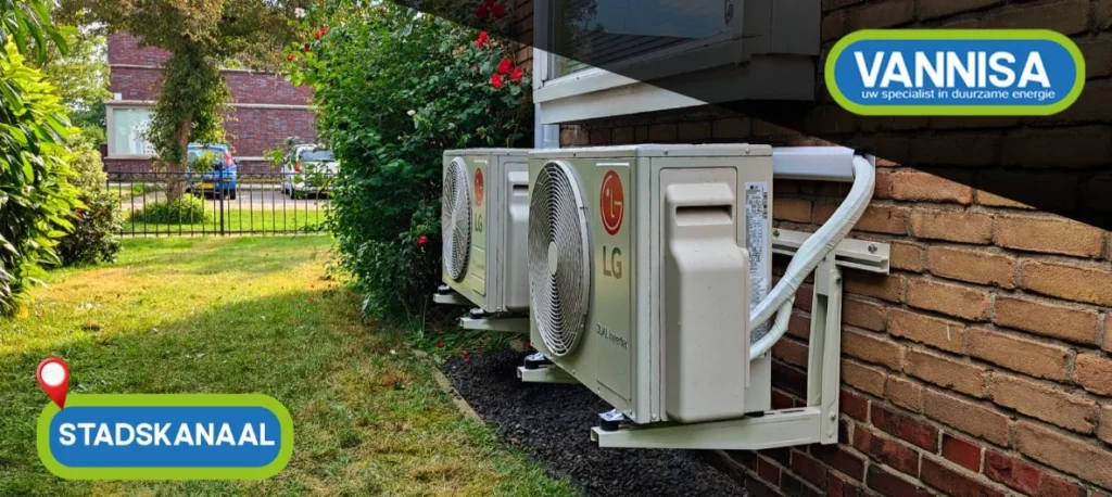 Dit keer waren we voor het plaatsen van een airco in stadskanaal