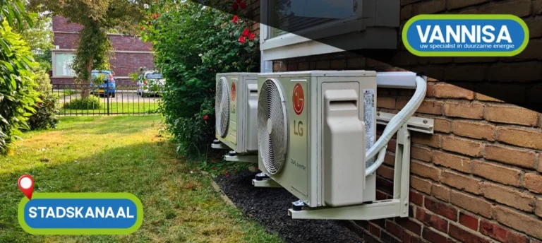 Dit keer waren we voor het plaatsen van een airco in stadskanaal